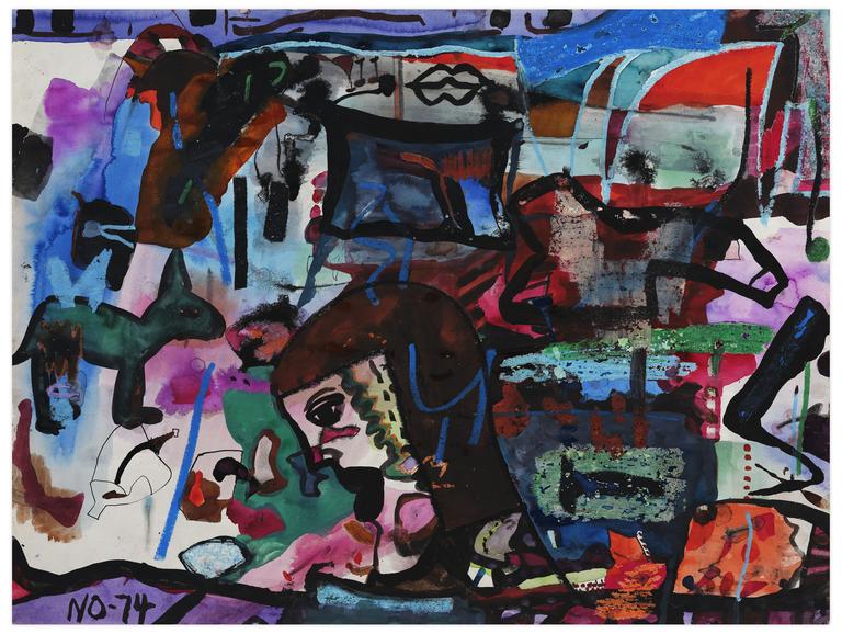 Catalogue raisonné, Norris Embry, Sans titre (Tête de femme, de profil à gauche), 1974