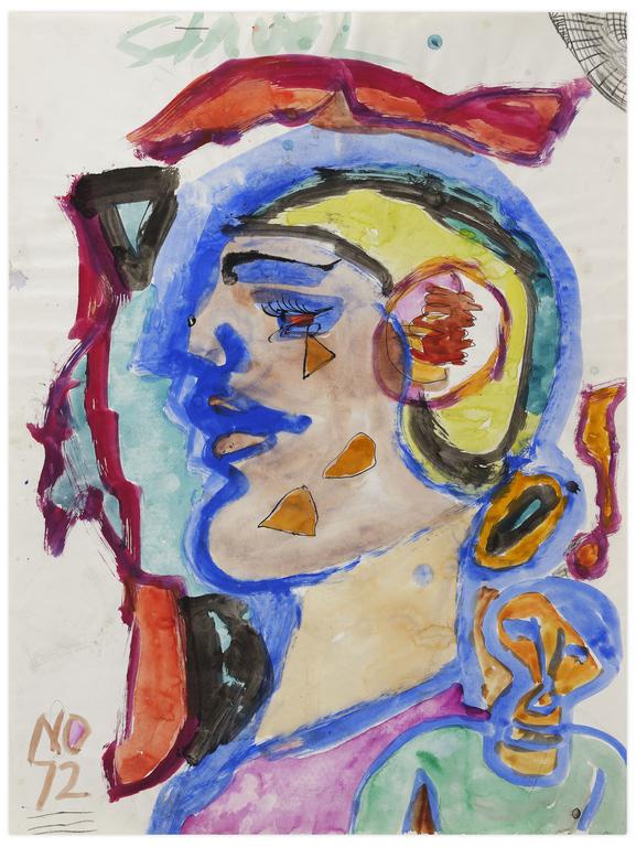 Catalogue raisonné, Norris Embry, Sans titre (Femme de profil à gauche), 1972