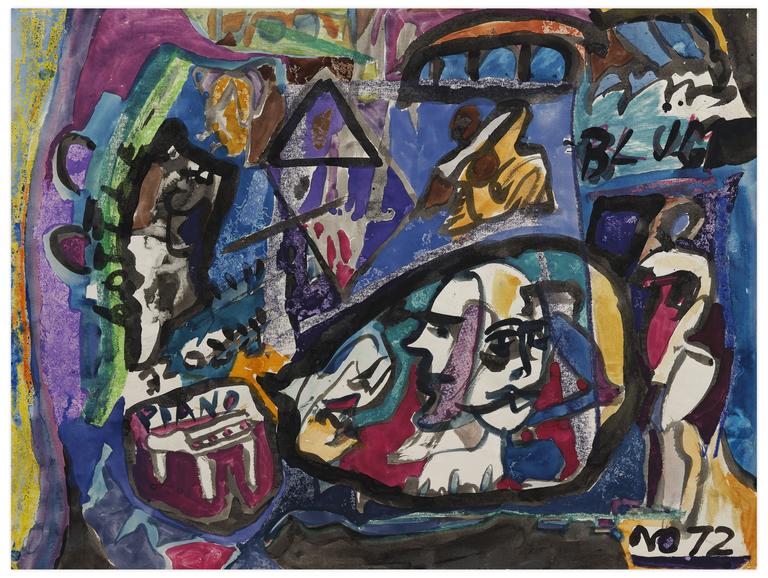 Catalogue raisonné, Norris Embry, Sans titre (Piano), 1972