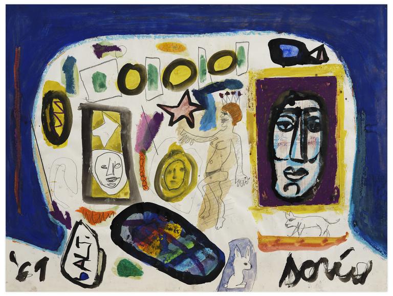 Catalogue raisonné, Norris Embry, Sans titre (Femme dansant), 1969