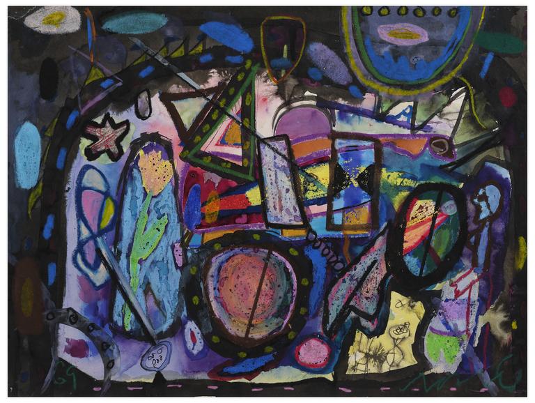 Catalogue raisonné, Norris Embry, Sans titre (Tulipe orange), 1969