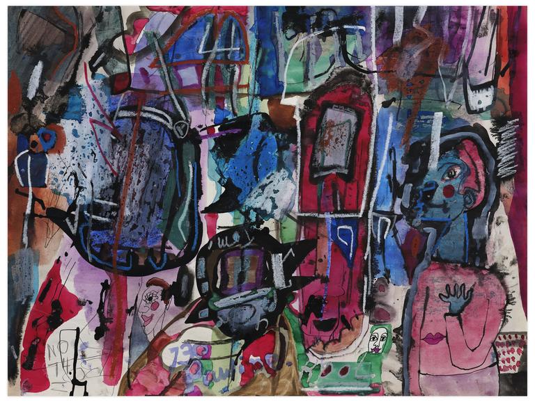 Catalogue raisonné, Norris Embry, Sans titre (Pauline Kool / figure en rose), 1974