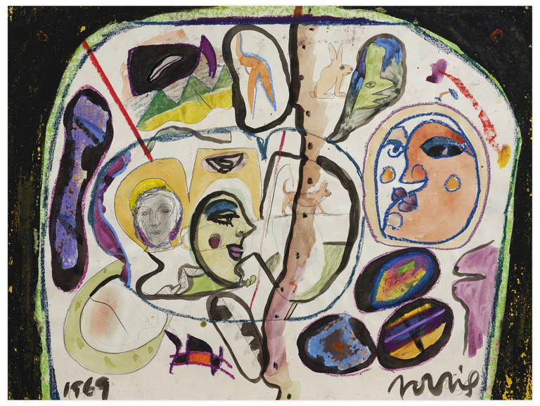 Catalogue raisonné, Norris Embry, Sans titre (Chien marchant), 1969