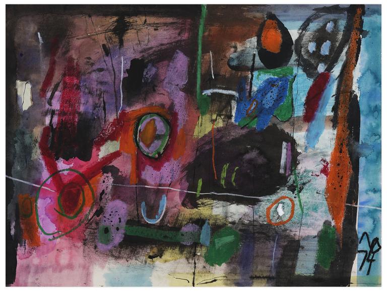 Catalogue raisonné, Norris Embry, Sans titre (Composition abstraite), 1974