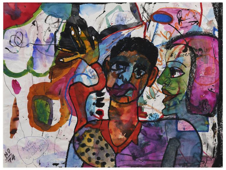 Catalogue raisonné, Norris Embry, Sans titre (Walter Hopps), 1974