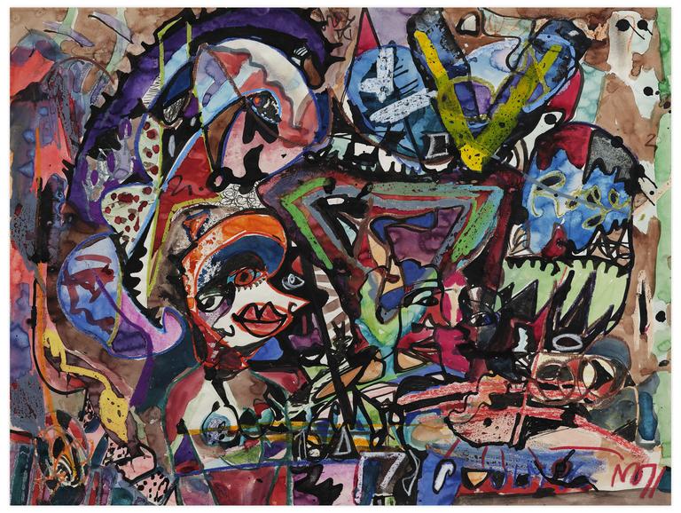 Catalogue raisonné, Norris Embry, Sans titre (Bouche), 1971