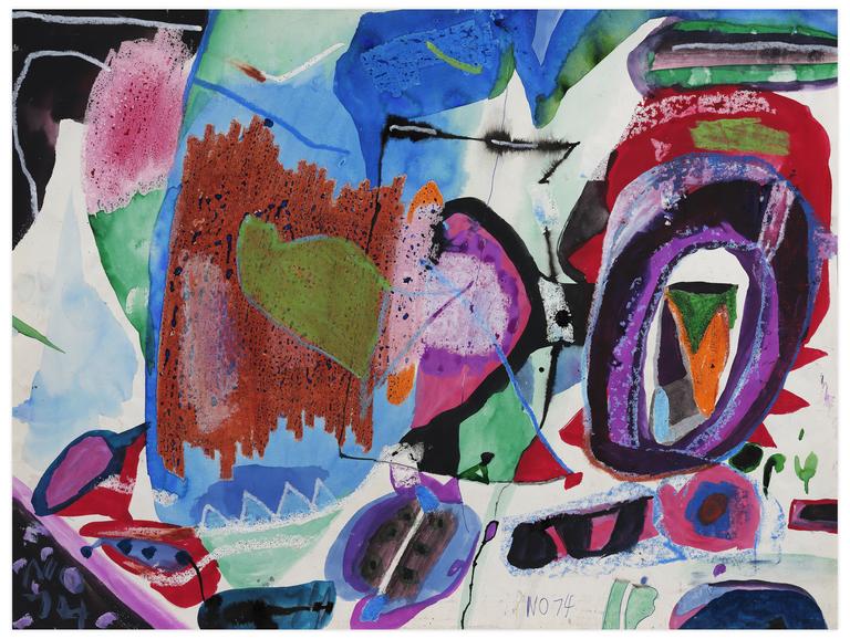 Catalogue raisonné, Norris Embry, Sans titre (Composition abtraite), 1974