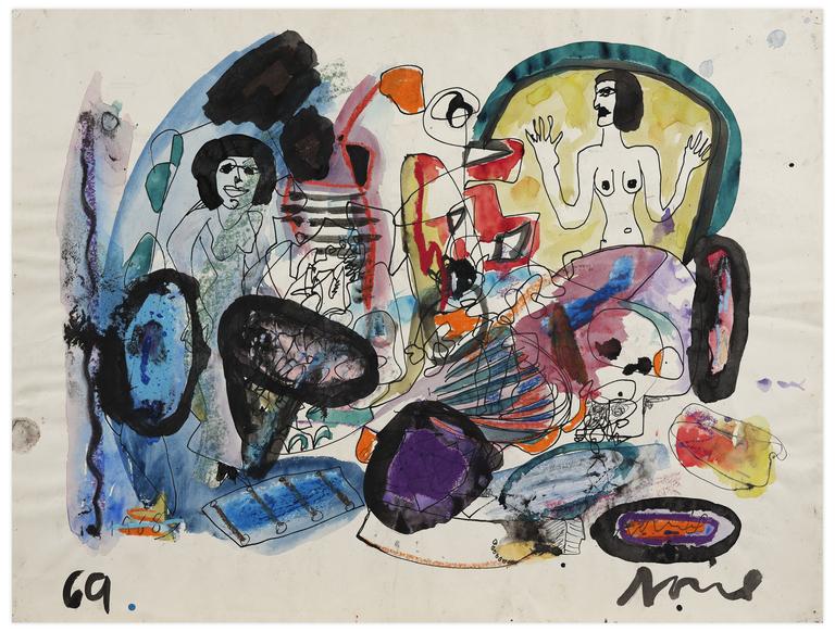 Catalogue raisonné, Norris Embry, Sans titre (Deux femmes), 1969