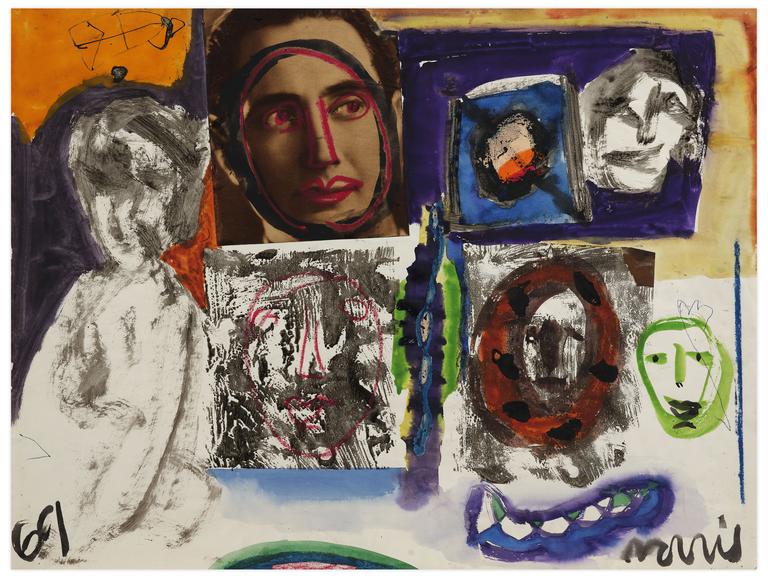 Catalogue raisonné, Norris Embry, Sans titre (Homme masque), 1969