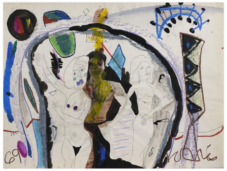 Catalogue raisonné, Norris Embry, Sans titre (Deux femmes et un homme), 1969