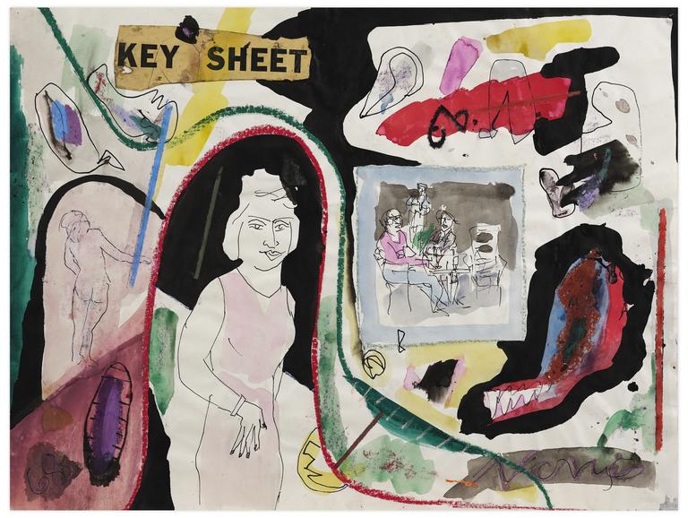 Catalogue raisonné, Norris Embry, Sans titre (Key Sheet), 1968