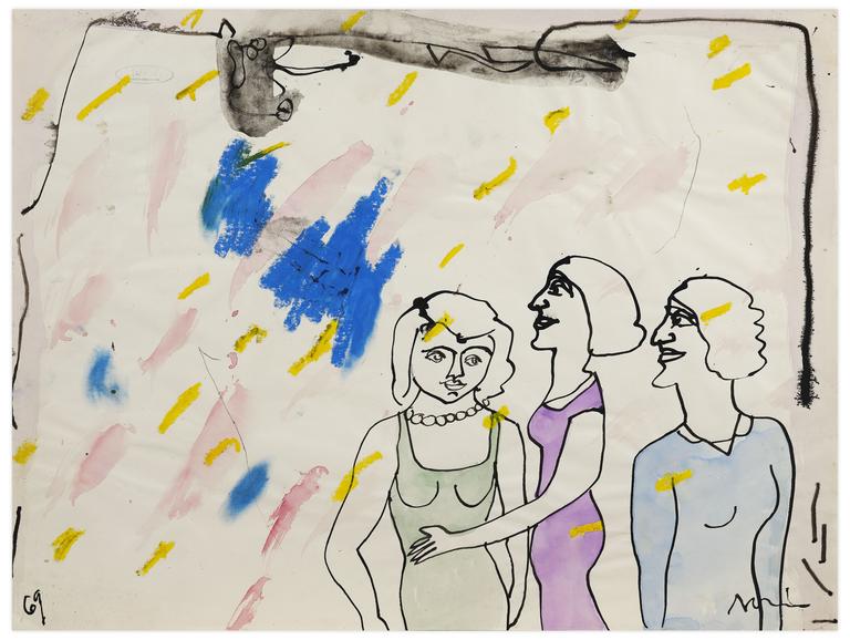 Catalogue raisonné, Norris Embry, Sans titre (Trois femmes), 1969