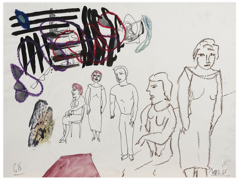 Catalogue raisonné, Norris Embry, Sans titre (Cinq figures), 1968