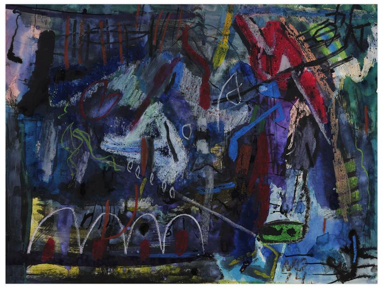 Catalogue raisonné, Norris Embry, Sans titre (Composition abstraite), 1974