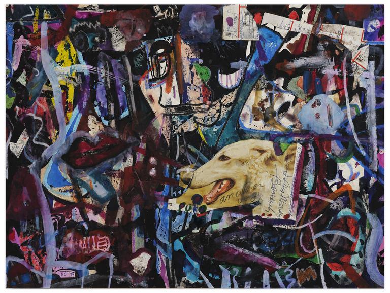 Catalogue raisonné, Norris Embry, R.I.P., Rose (Chien de profil à gauche), 1974