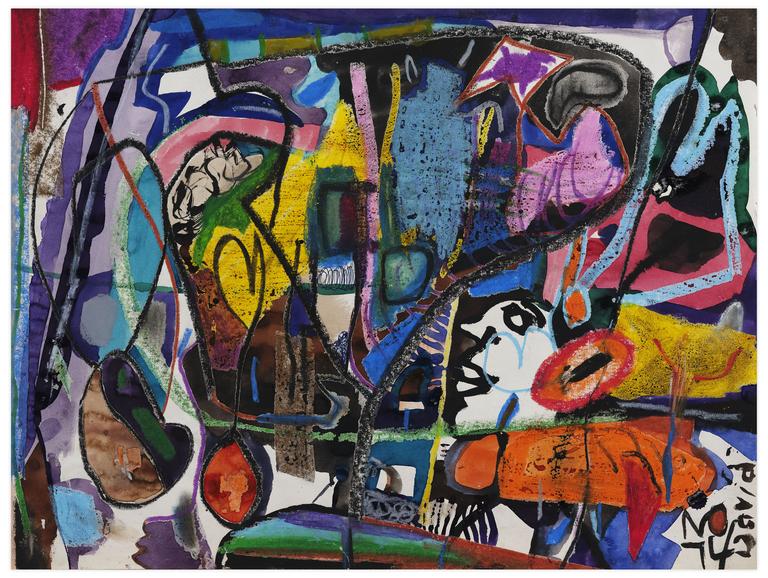 Catalogue raisonné, Norris Embry, Sans titre (Visage de profil à gauche), 1974