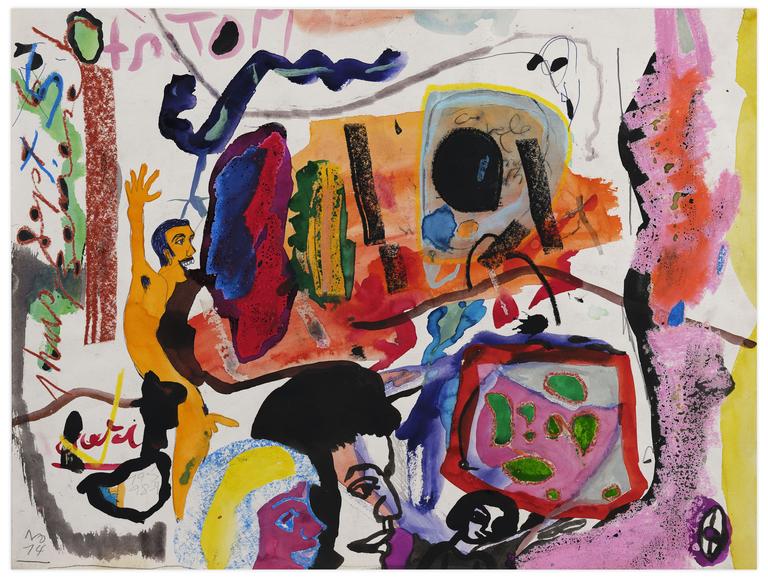 Catalogue raisonné, Norris Embry, Sans titre (Tom / Homme jaune nu), 1974