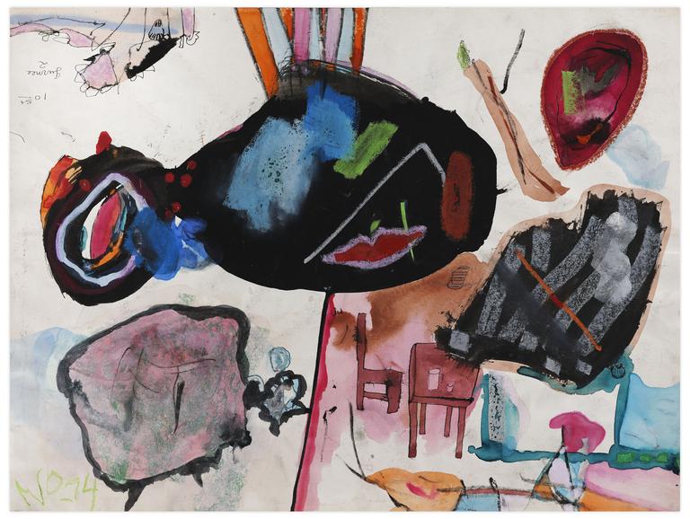 Catalogue raisonné, Norris Embry, Sans titre (Gurnee 2 / Chaise et table), 1974