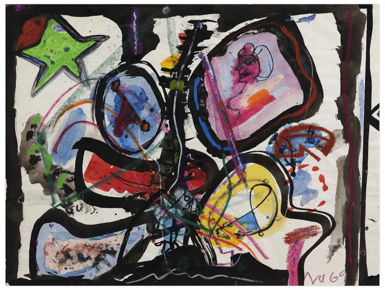 Catalogue raisonné, Norris Embry, Sans titre (Etoile verte), 1969