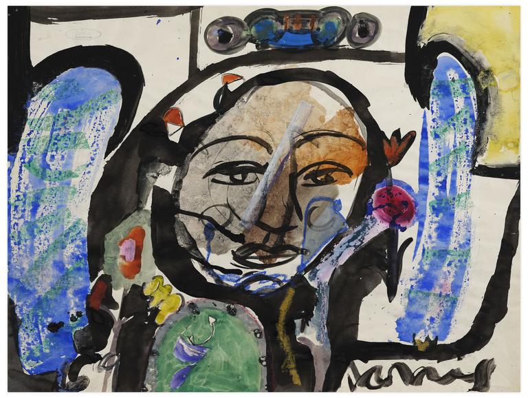 Catalogue raisonné, Norris Embry, Sans titre (Visage), 1969