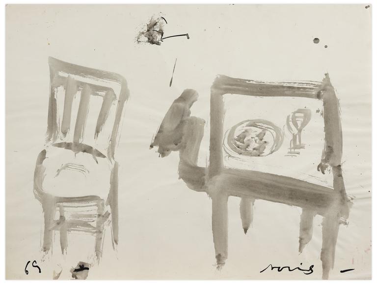 Catalogue raisonné, Norris Embry, Sans titre (Table et Chaise), 1969