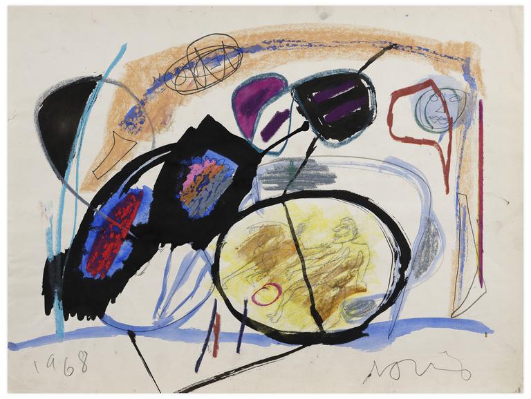 Catalogue raisonné, Norris Embry, Sans titre (Deux nus et un masque), 1968