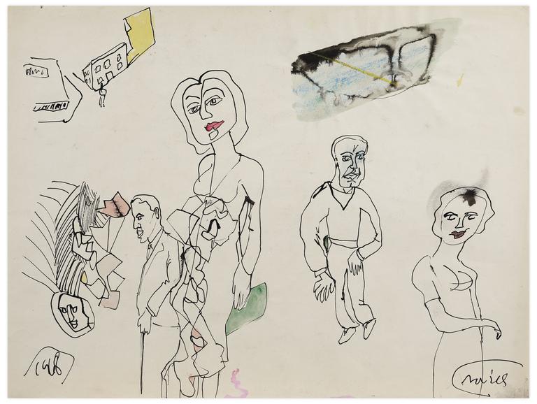 Catalogue raisonné, Norris Embry, Sans titre (Quatre figures), 1968