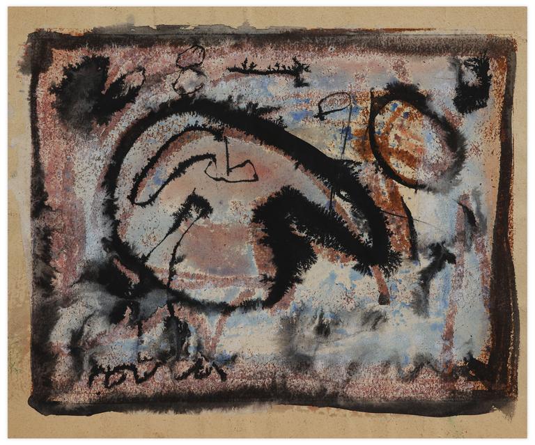 Catalogue raisonné, Norris Embry, Sans titre (Composition, bords noir), 1968