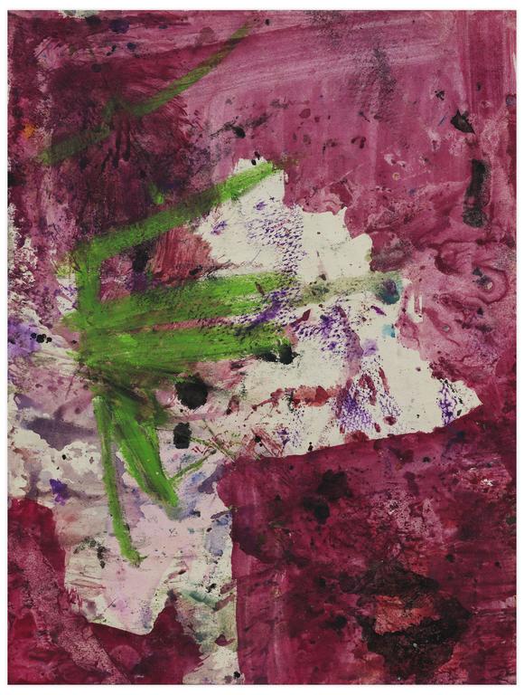 Catalogue raisonné, Norris Embry, Sans titre (Composition rouge et verte), vers 1975