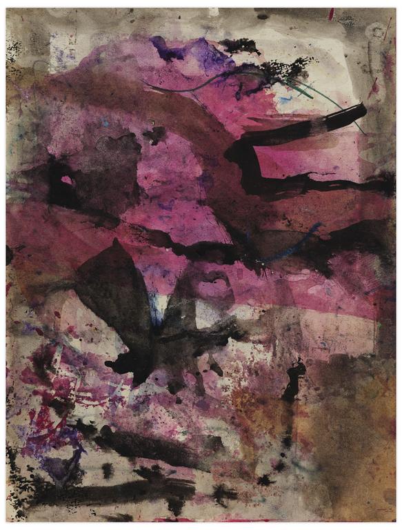 Catalogue raisonné, Norris Embry, Sans titre (Composition rose et noir), 1975