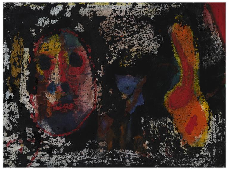 Catalogue raisonné, Norris Embry, Sans titre (Masque aux yeux noir), vers 1977