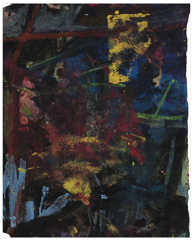 Catalogue raisonné, Norris Embry, Sans titre (Composition, tâche jaune), 1975