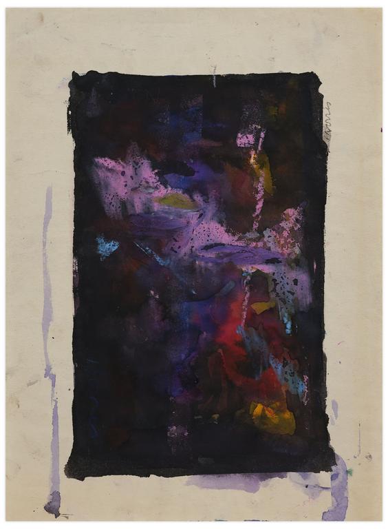Catalogue raisonné, Norris Embry, Sans titre (Composition mauve), vers 1966-68