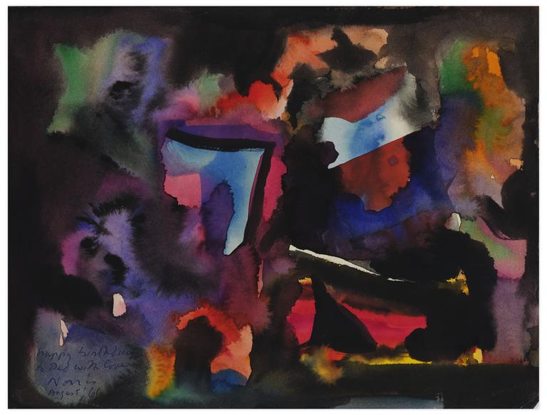 Catalogue raisonné, Norris Embry, Sans titre (Composition abstraite), aout 1961