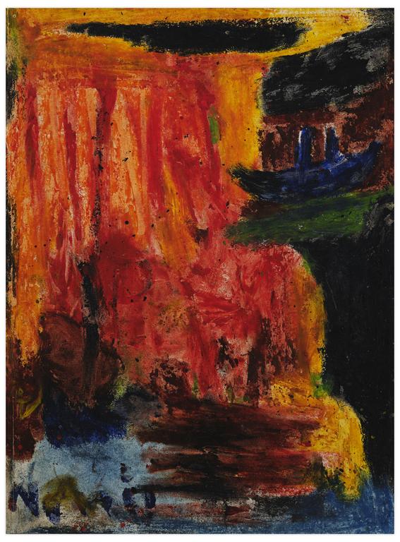 Catalogue raisonné, Norris Embry, Sans titre (Composition, vapeur bleu), vers 1968-72