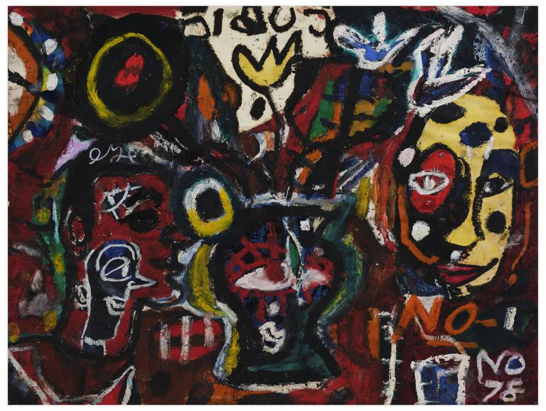 Catalogue raisonné, Norris Embry, Sans titre (Masque jaune), 1978