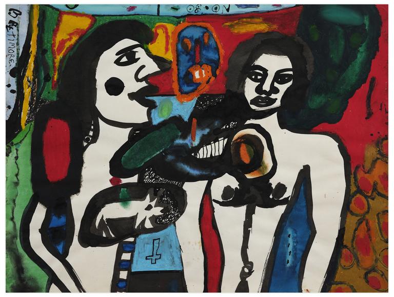 Catalogue raisonné, Norris Embry, Couple et chien, 1980