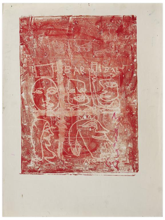Catalogue raisonné, Norris Embry, Composition rouge, 1969