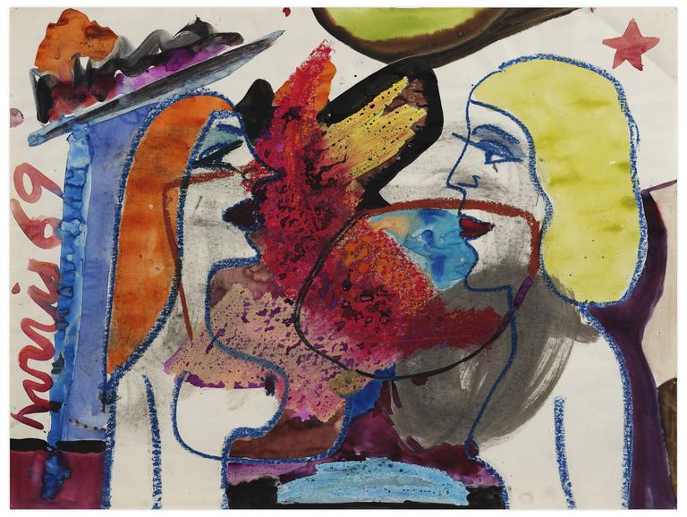 Catalogue raisonné, Norris Embry, Deux femmes de profil, 1969