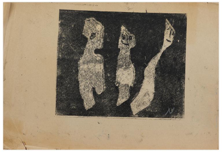 Catalogue raisonné, Norris Embry, Sans titre (Trois figures), vers 1962