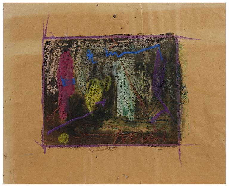 Catalogue raisonné, Norris Embry, Composition (Bordure mauve), vers 1957