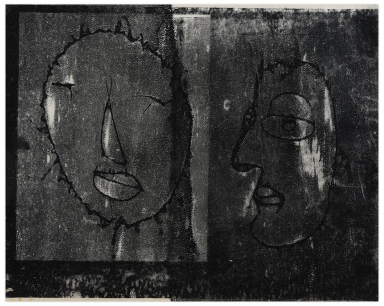 Catalogue raisonné, Norris Embry, Sans titre (Deux masques), vers 1962-66