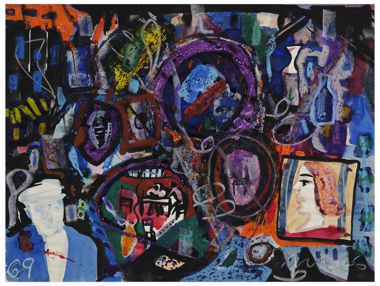 Catalogue raisonné, Norris Embry, Sans titre (Marin en bleu)