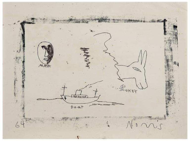 Catalogue raisonné, Norris Embry, Mask, Donkey, Boat, 1964