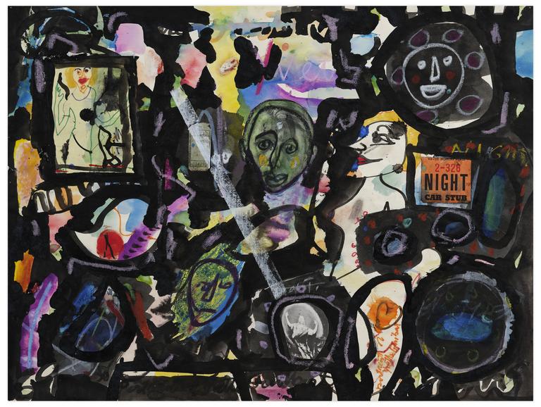 Catalogue raisonné, Norris Embry, Sans titre (Night Car Stub), 1969