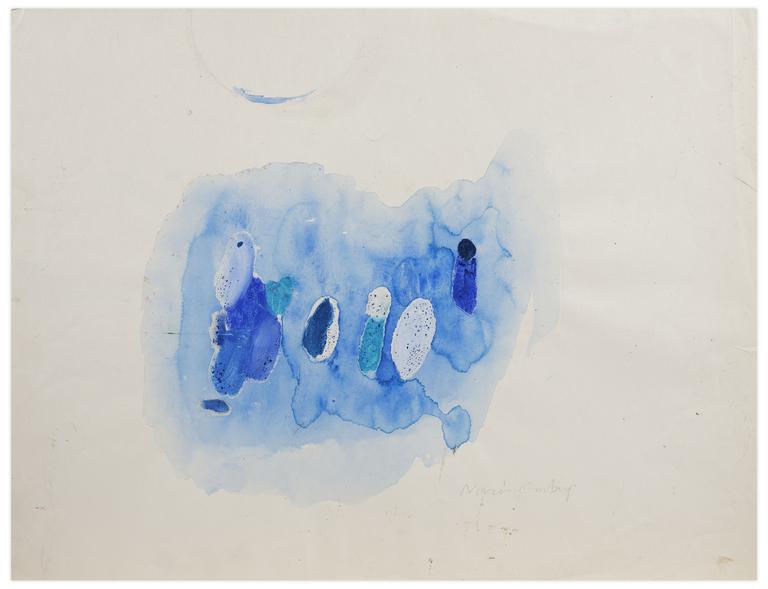 Catalogue raisonné, Norris Embry, Sans titre (Abstraction bleue), vers 1963