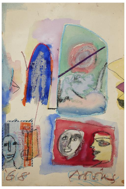 Catalogue raisonné, Norris Embry, Sans titre (Trois masques), 1966-68