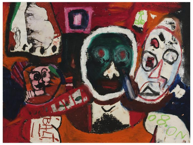 Catalogue raisonné, Norris Embry, Sans titre (Masque vert), 1980