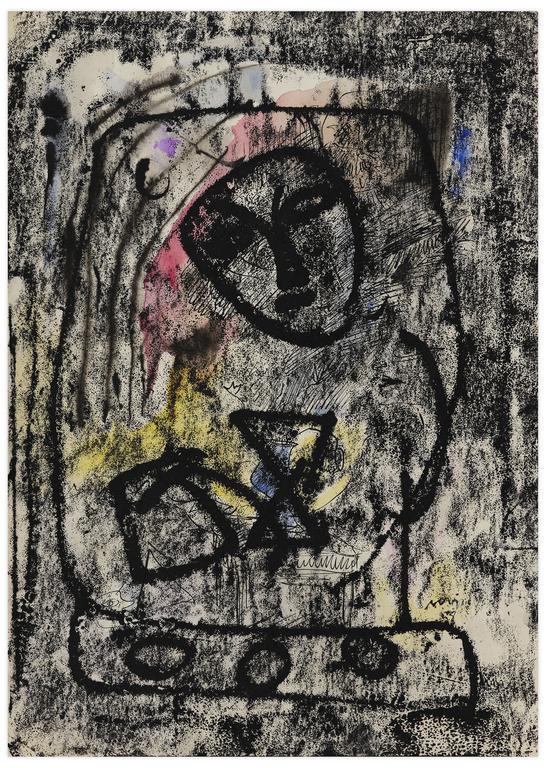 Catalogue raisonné, Norris Embry, Sans titre (Masque, fond noir), 1958