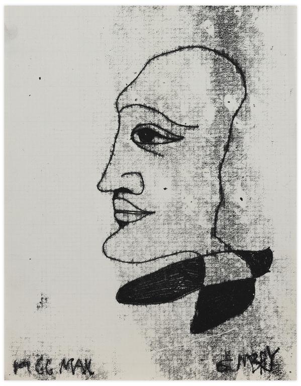 Catalogue raisonné, Norris Embry, Max (Visage de profil), 1966